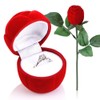 Yosoo ring box rose head with long handle long-handled flower