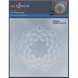 Altenew Faceted Frame 3D Embossing Folder, Easy to Use Embossing Folders for Paper Crafting, Three-Dimensional Projects, Embossing Folders for Cardmaking, Scrapbooking, and Journaling