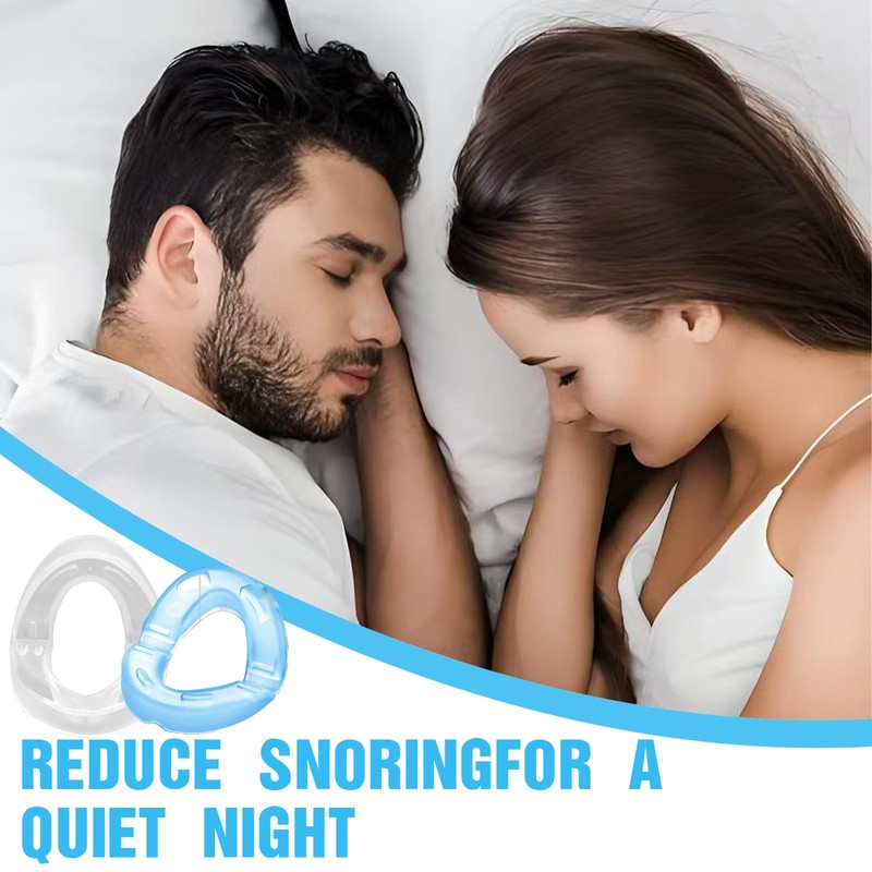 XdealCozyxc 2 Pcs Anti Snore Mouth Guard, Oral Anti Snoring