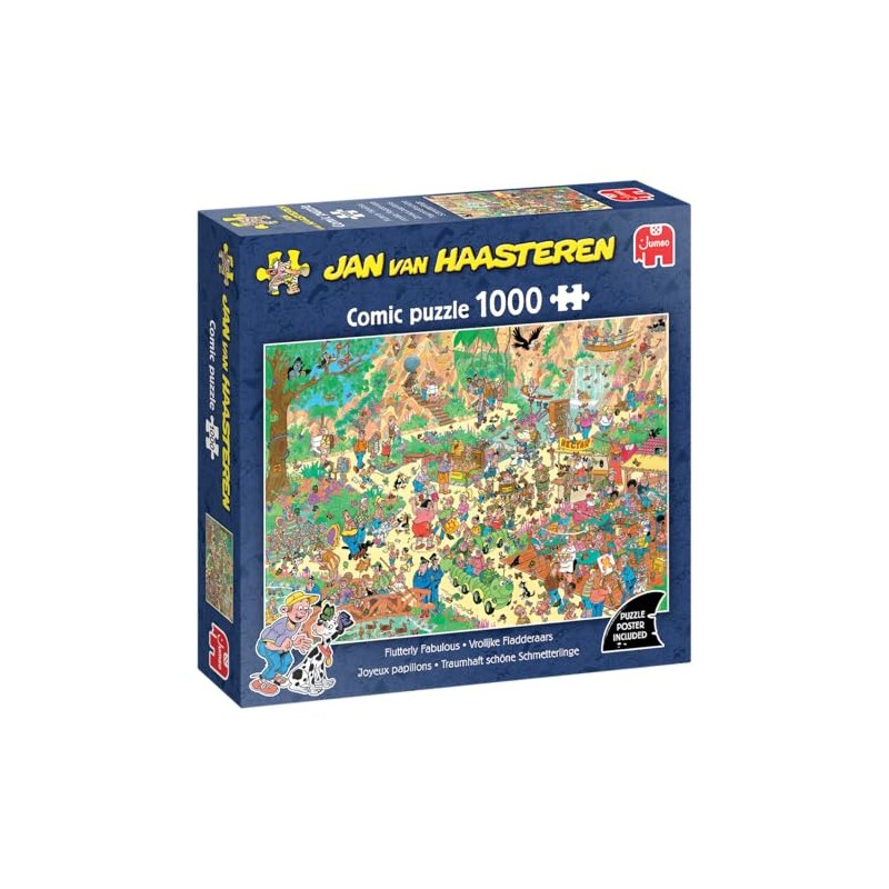 Jan van Haasteren, Beautiful Butterflies, 1000 Piece Puzzle, Puzzle for