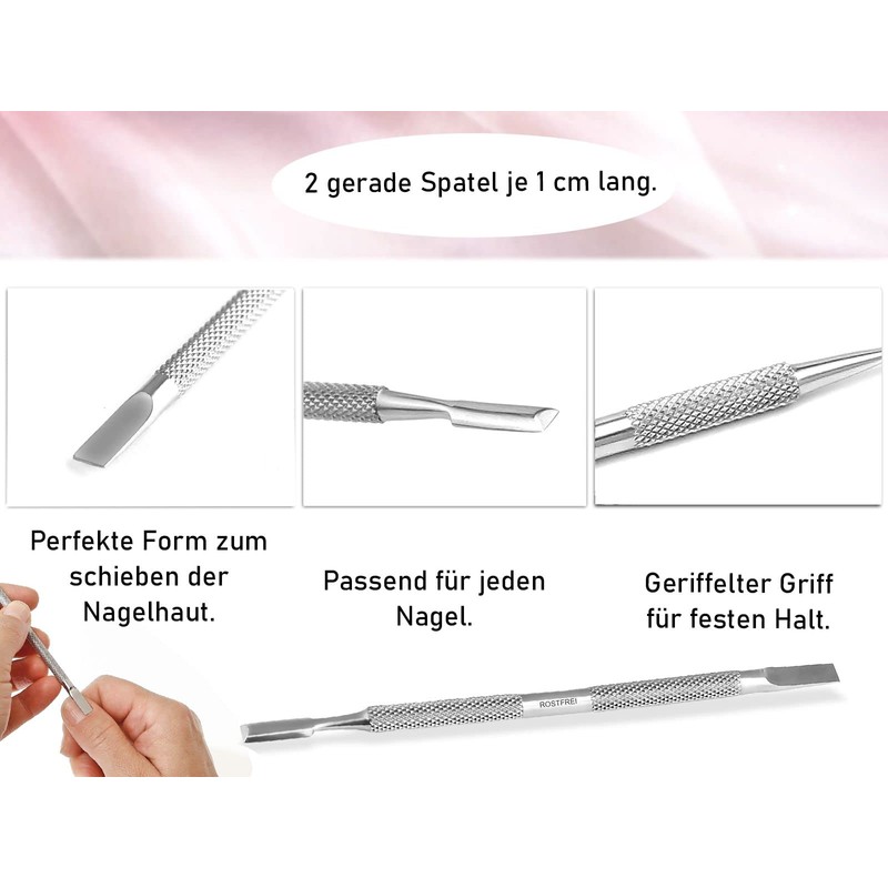 Cuticle Pusher Spatula Pusher 2-Sided