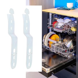 YINETTECH 2PCS Dishwasher Mounting Bracket Compatible with Bosch OE 00619985 628371 EA347878 AP4538351 00628371 87.8x25.6mm with Screws Dishwasher Fixing Plate