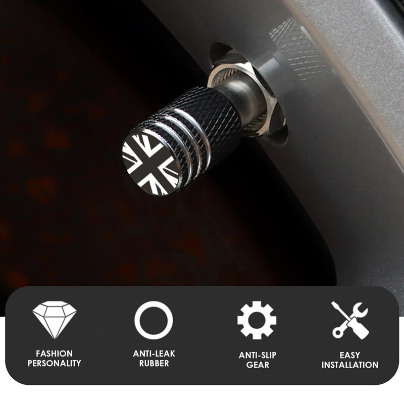 8 Pieces Tyre Valve Caps, Anti-Leak Valve Caps, Car Tyre