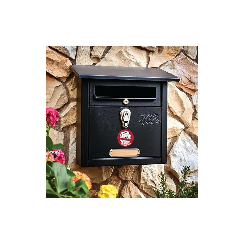 Waterproof No Junk Mail Sticker for Mailbox Round 2 Inch