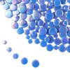 Iridescent Round Glass Mosaic Tiles for Crafts, 500g, Mini Circle