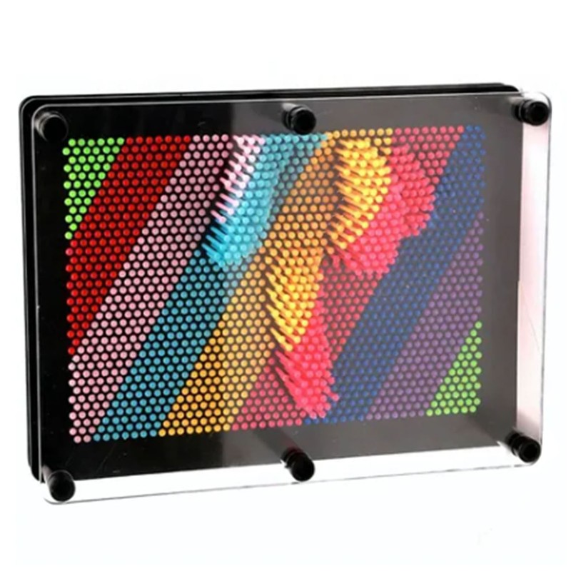 3D Pin Art Board Toy Colorful Improve Imagination Incredibly Patterns