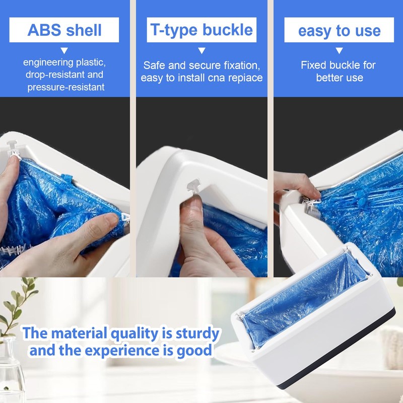 Automatic Shoe Cover Dispenser Machine with 200 Pcs Disposable Non-Slip