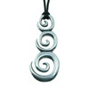 Triple Spiral Pendant, Represents New Beginnings and Harmonious Growth, Surf