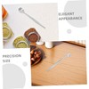 BESPORTBLE Ergonomic Stainless Steel Stirring Spoon Tweezers Latte Coffee Spoons