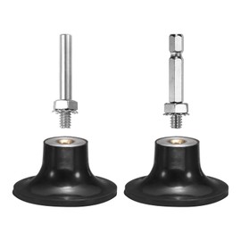 sourcing map 2Pack 2" Disc Pad Holder Quick Change Disc 1/4" Shank Holder Mandrel for Die Grinder Sanding and Conditioning Discs, Black