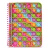 iscream Silicone Popper Cover Spiral-Bound Lined Page 7" Journal -