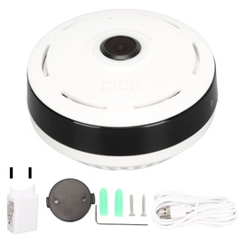 Fisheye 360 Degree Panoramic Webcam  Wifi Wireless Camera Night Vision Motion Detection Two Way Audio Camera