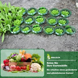 Samxcn Snail Protection Rings, Pack of 6 Snail Collars for Your Salad Plants and Cabbage, Protects Plants from Animal Eating, Diameter 24 cm
