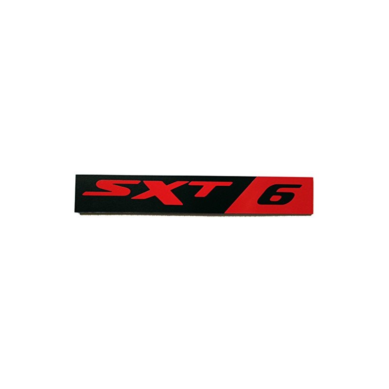 24Designs Compatible Sxt6 Black Red Vinyl Emblem