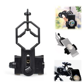 TRAMILY Universal Phone Adapter Mount - Compatible Binoculars, Monocular Spotting Scope, Telescope and Microscope Fits Almost All Smartphones 52-100mm - Record The Nature World