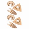 6PCS Hard Alloy Saw Blades Multifunctional Oscillating Saw Blades Tool