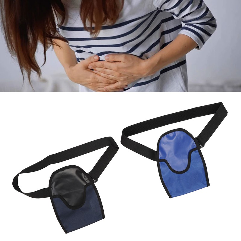 2pcs Ostomy Bag Cover Adjustable Universal Ostomy Bag Support Belt