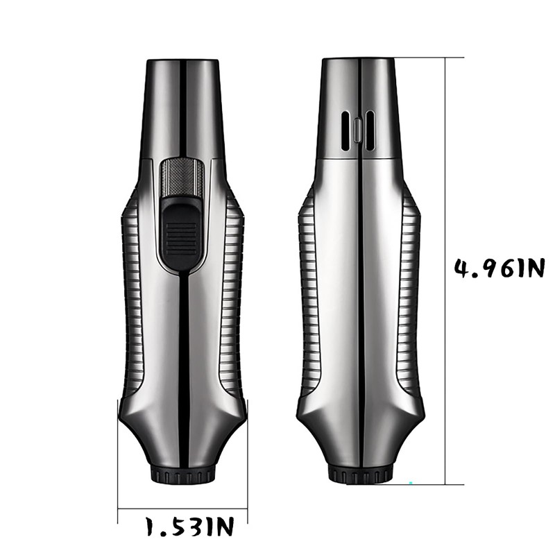 KAIEOMGN Dual Jet Flame Torch Lighter Butane Refill, Windproof Refillable