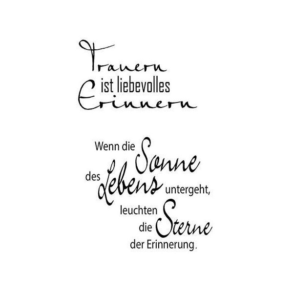 efco Clear Stamp, Mourning Is Loving, A7 / 74 x