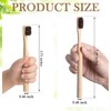 FoldTier 12 Pack Natural Horse Bristle Bamboo Toothbrush Family Pack