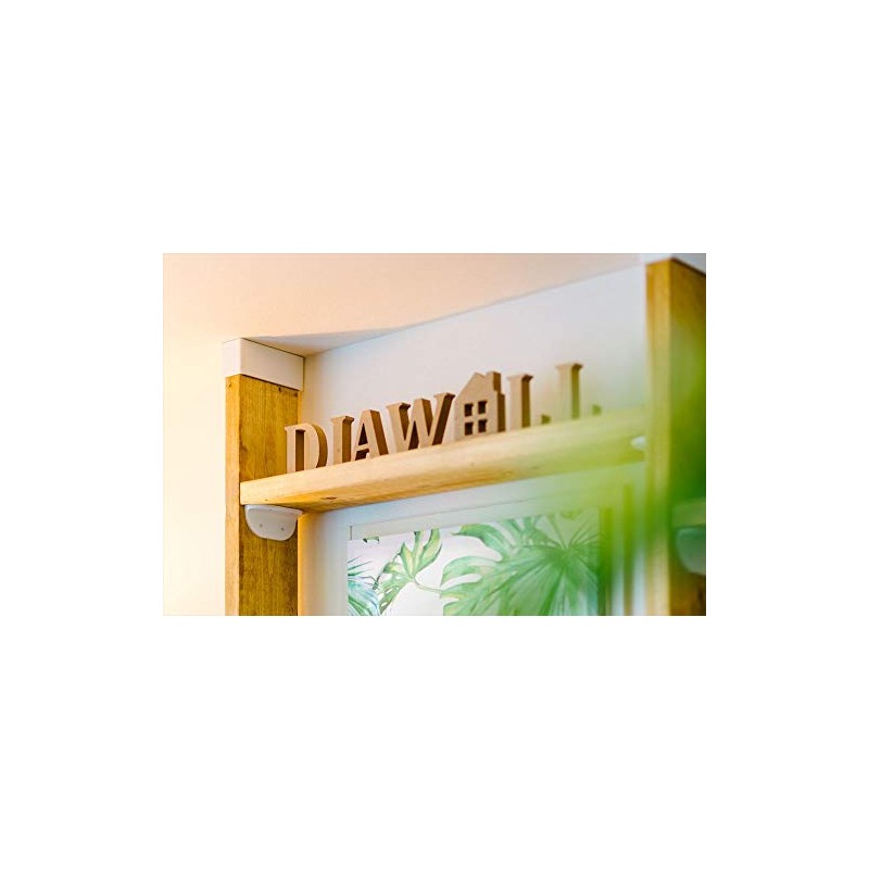Wakaisangyo Deer Wall S DWT26W White Main Body: Depth 1.7
