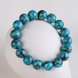 Gemstone Bracelet for Women Turquoise Bracelet Blue Crystal Beaded Bracelets Colorful 8mm Stretch Stone Bracelets for Girls Gemstones Bracelets for Women Men 3