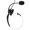 Single Ear Headset with Mic, Comfortable Lightweight Noise Canceling Wired