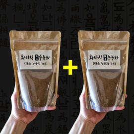 Step Up Korea Partner Hwata style Sungneung tea 300g + 300g of burnt scorched rice powder burned in Hwata style / 화타식 숭늉차 화타 방식으로 태운 탄 누룽지 가루 300g + 300g