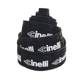 Cinelli Logo Velvet Handlebar Tape, Black