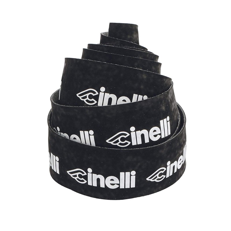 Cinelli Logo Velvet Handlebar Tape, Black