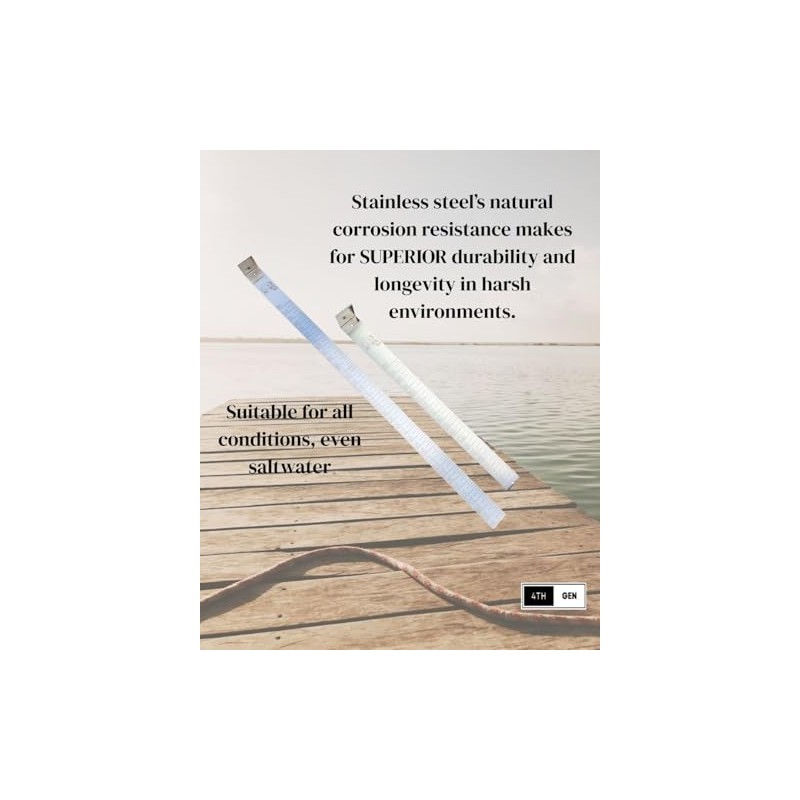 4th Gen Stainless Steel Bump Board for Fishing, Fish Measuring