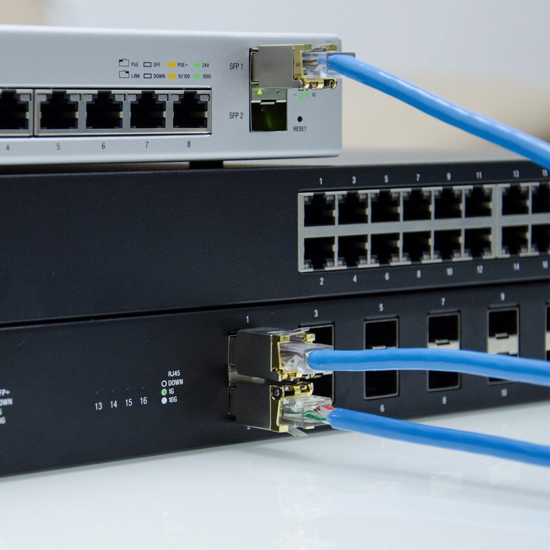 6COM GIGA Gigabit SFP Transceiver, 1000Base-T RJ45 Copper Module for