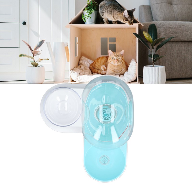 Pet Water Dispenser Food Feeder Cat Automatic Drinking Snail Shape