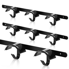 Zonon 2 Pcs Horse Tack Bridle Hooks Metal Horse Bridle Rack Stall Hanger for Tack Harness Storage Stall Fence Barn Supplies(Three Hooks)