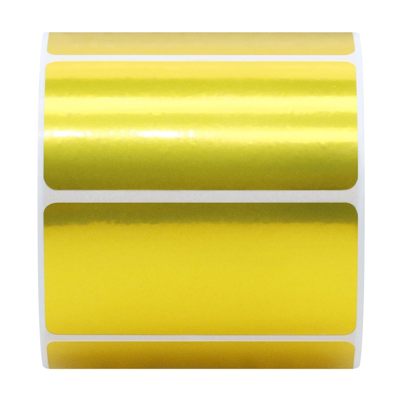Hycodest 200 Pcs Gold Thermal Stickers, Multi-Purpose Barcode Direct Thermal