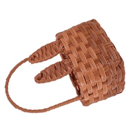 Ciieeo Multi-function Storage Rabbit Ears Easter Egg Basket Woven Basket Handle Decorative Flower Holder Handheld Grocery