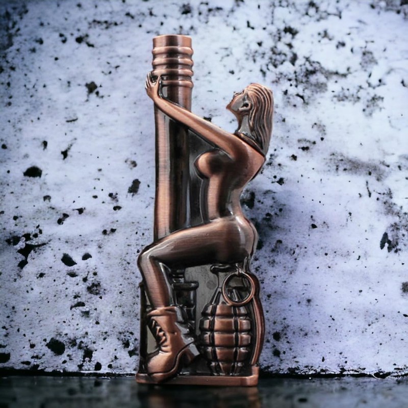 Butane Torch Lighter, Refillable Lighter, Butane Soft Flame (No Gas)-Red