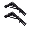 Oudtinx 2PCS Folding Shelf Brackets,Heavy Duty Triangle Shelf Bracket for