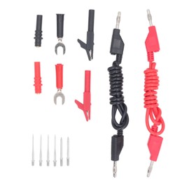 Banana Plug Silicone Test Leads Kit 2000V 20A 18AWG 4mm Multimeter Fully Insulated Safety Shrouded Stackable Probe Pins