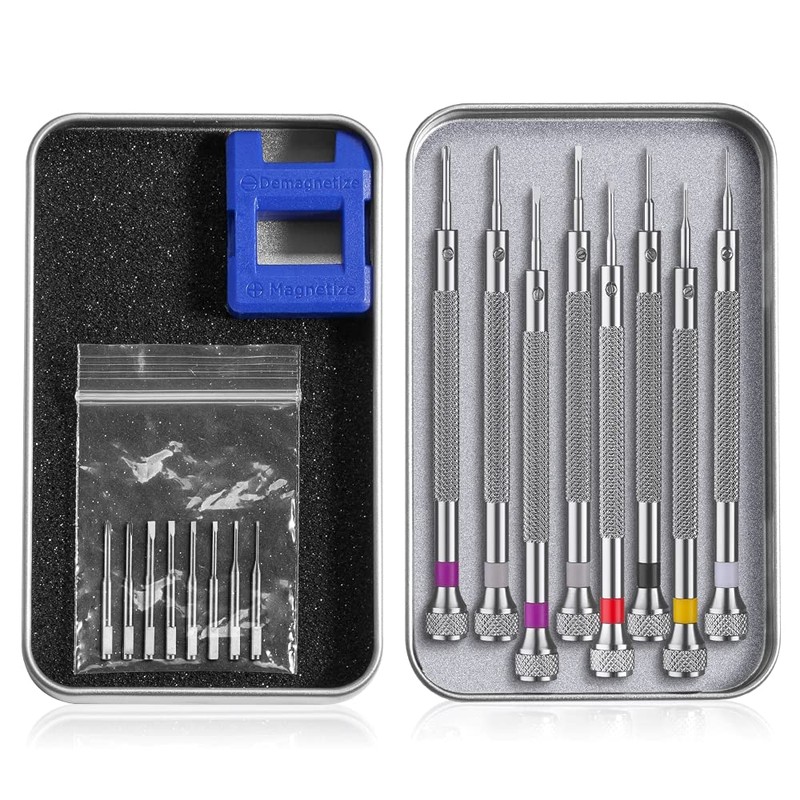 VAKOGAL 8PCS Professional Micro Precision Screwdriver Set 0.6-1.6mm, 8 Extra