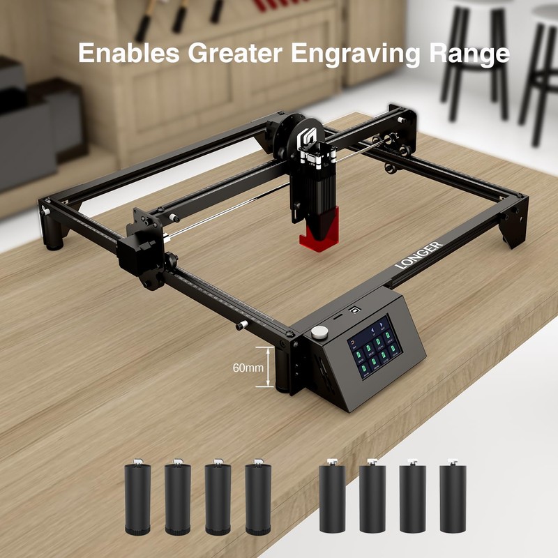 LONGER Foot Post for RAY5 5W/10W/20W Laser Engraving Machine, Height