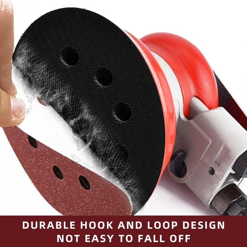 125mm Sanding Discs 8-Holes Aluminum Oxide Sandpaper for Woodworking with