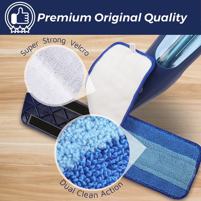 6 Pack Microfiber Cleaning Pad for Bona Spray Mop, Multi-Surface