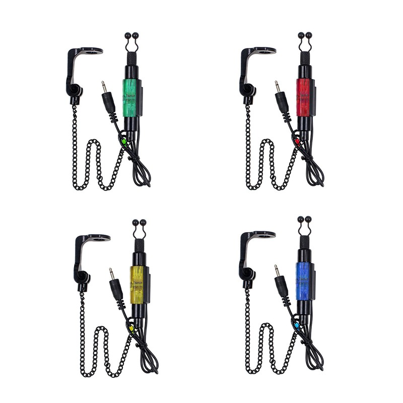 4pcs LED Indicators Fishing Illuminated Swingers Bite Alarm Indicator Lights