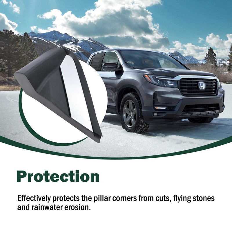 Front Flat Pillar Corner Garnish Cover Fit for 2016-2022 Honda