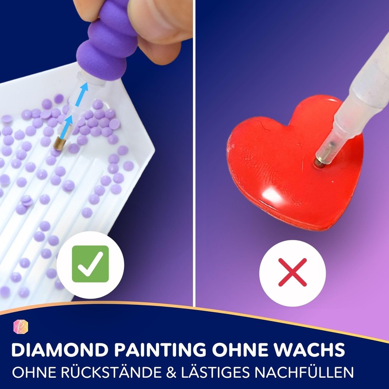 Picmondoo - E-Painter for Diamond Painting - Purple - Wireless