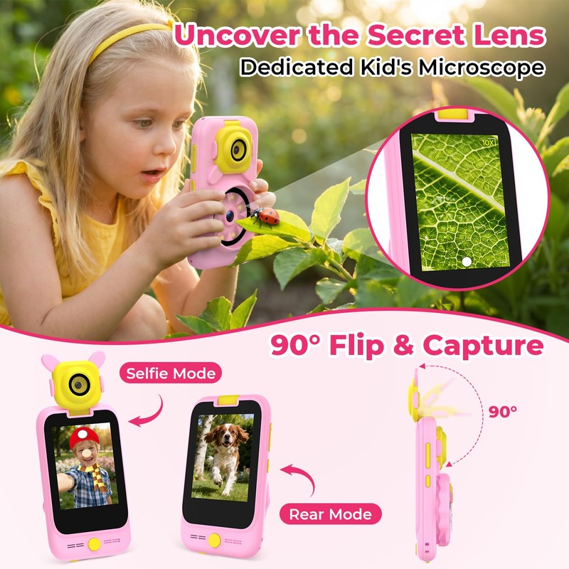 Kids Smart Phone Gifts for 3 4 5 6-8 Year