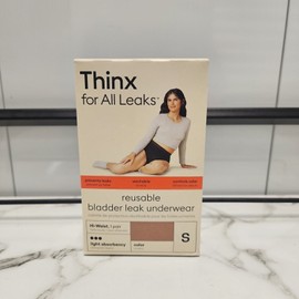 Thinx for All Leaks Reusable Bladder Leak Underwear Hi-Waist Light Absorbency S