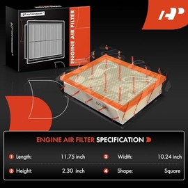A-premium Filtro de Aire del Motor Compatible con Toyota Sequoia, Tacoma, Tundra, 2014-2023, 3.5l 4.0l 4.6l 5.7l, Replace# 17801-0p100