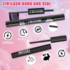 MOTIBACK Falsche Wimpern (5–18 mm) Schwarze Bürste – 352 Stück